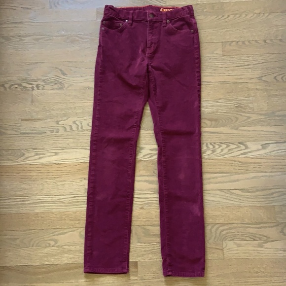J CREW - YOUTH 16 CORDUROY STRETCH FIT BOTTOMS - Picture 1 of 4